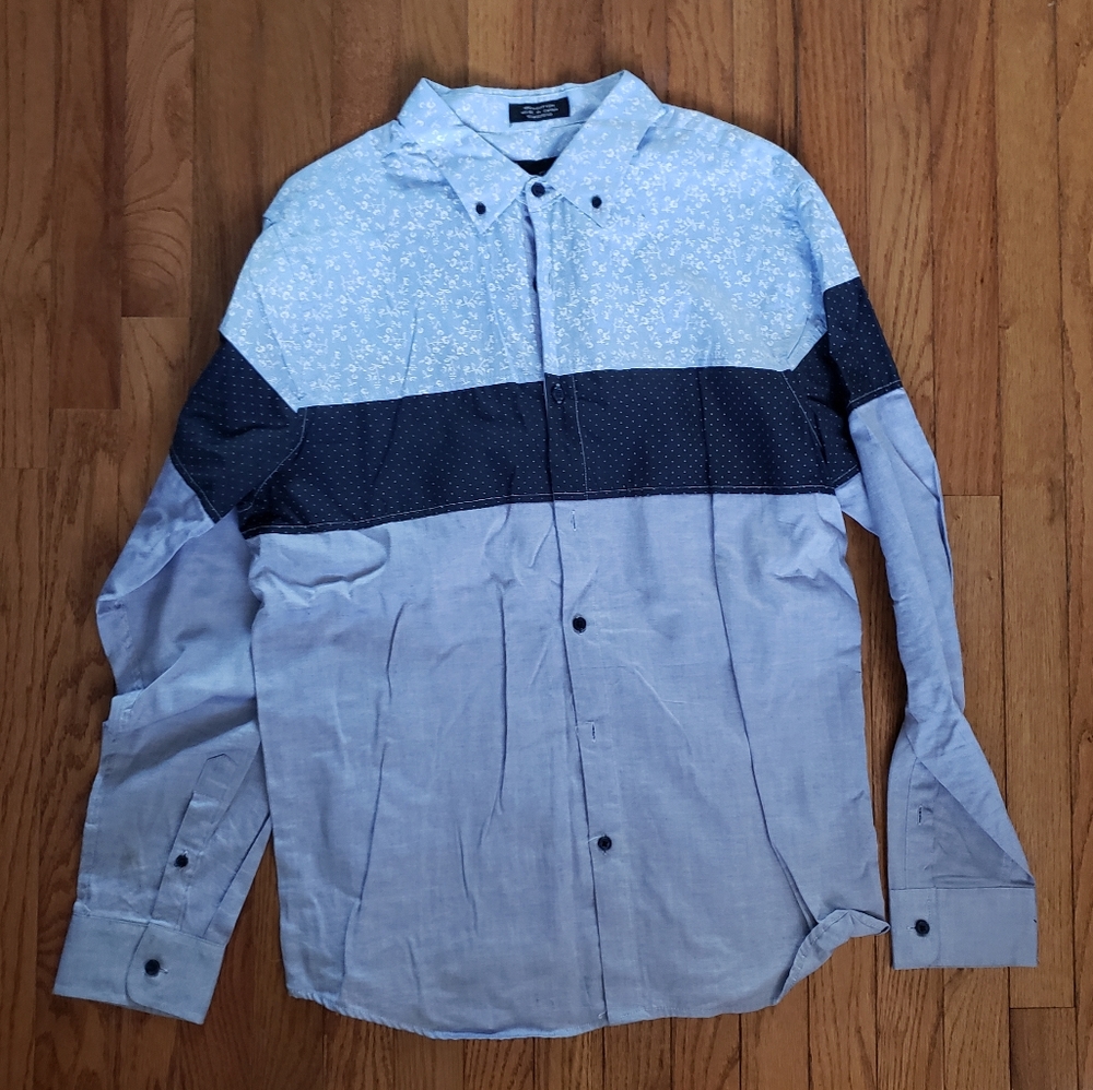 Eighth Avenue Multi pattern button up down long